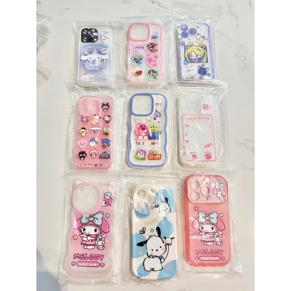 New Lot of iPhone 13 Pro Sanrio + Disney Cases